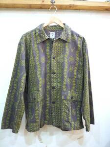 ◆SOUTH2 WEST8 Hunting Shirt カーキ 総柄 Mサイズ ハンティングシャツ アウトドア サファリ◆