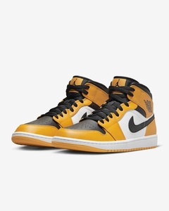 NIKE AIR JORDAN 1 MID 554724-701 エア ジョーダン ミッド 白×黄×黒 US14