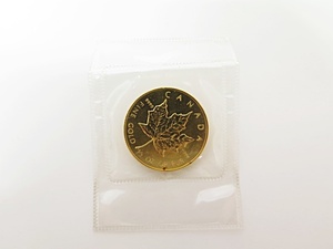 ★☆【ゴールド】K24 999.9 金貨 エリザベス メープルリーフ 1/2oz コイン ot☆★