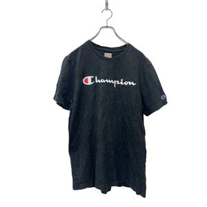 Champion 半袖 ロゴ Tシャツ チャンピオン ブラック 古着卸 アメリカ仕入 t2405-3136