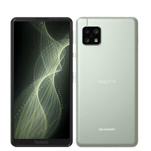 バッテリー80％以上 良品 SH-53A AQUOS sense5G Olive Silver 中古 SIMフリー SIMロック解除済