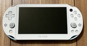 【動作確認済】 PlayStation Vita Wi-Fiモデル ライトブルー/ホワイト PCH-2000ZA14 / PSVita