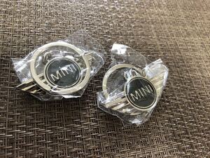 2個セット　BMW MINI COOPER ミニクーパー キーホルダーブラック黒