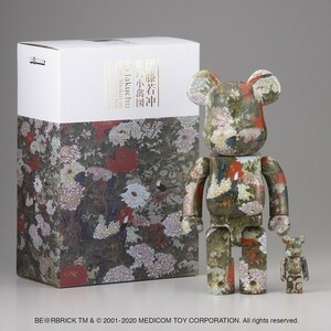 新品未使用 BE@RBRICK 伊藤若冲 牡丹小禽図 ぼたんしょうきんず 100% & 400% MEDICOM TOY BEARBRICK ベアブリック