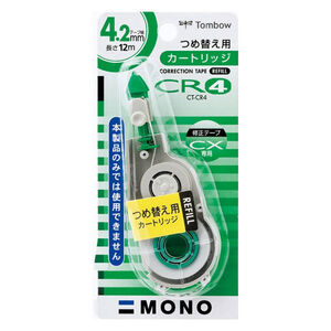 ＠【即決】■修正テープ モノCX■つめ替え用 カートリッジ 幅4.2mm 長さ12ｍ /MONO Tombow トンボ鉛筆 /レフィル //CT-CR4 