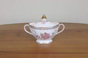 ロイヤルドルトン　カントン　シュガーポット　蓋付き　牡丹　CANTON　ROYAL DOULTON　ヴィンテージ　イギリス　つ111