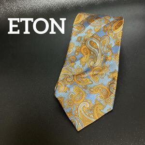 ETON ペイズリーネクタイ　シルクネクタイ　高級ネクタイ　ビジネス　スーツ