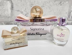 3点まとめ Salvatore Ferragamo フェラガモ Signoria Amo FLOWERFUL 香水セット