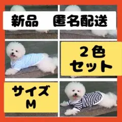 【即購入可】ペット　犬　服　パピー　ストライプ　Tシャツ　アパレル　ペット　動物