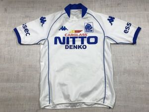 Kappa カッパ製 KRCヘンク Genk ベルギー 2002-03 サッカー レプリカ 半袖 ゲームシャツ ユニフォーム Carglass NITTO euphony 白