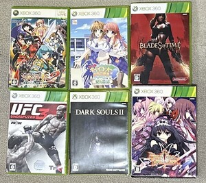 ★XBOX360ソフト６本セット★Piaキャロットへようこそ ブレイズオブタイム UFC3 戦極姫2ファントムブレイカー