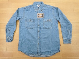 g132★新品★サイズ S★DICKIES ディッキーズ FB460U デニムシャツ★ワークシャツ ボンマックス★カラー7 ブルー★即決★