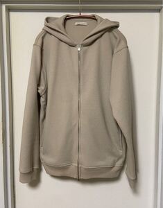 ◆【美品】UNITED ARROWS ユナイテッドアローズ / ブークレ ジップ フーディBEIGE M