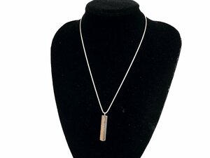 ティファニー　TIFFANY　1837　プレートバー　スネークチェーン　ネックレス　シルバー925　アクセサリー　YAS-9542