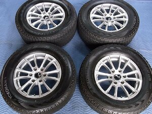 バリ山 PREMIX 車道 17インチ YOKOHAMA iceGUARD G075 265/65R17 4本 / 17× 8J +25 6H 139.7 ハイラックスサーフ 150 ランクル プラド 等