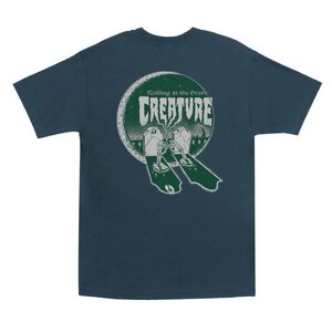 新品 送料無料 CREATURE プリントtee 半袖 Tシャツ ホラー スカル スケートロック スケートパンク M クリーチャー US アメリカモデル