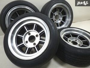 ハヤシレーシング ストリート 13インチ 7J -8 4穴 PCD114.3 4本 175/50R13 旧車 サニトラ ブルーバード AE86 レビン トレノ ★ 棚1G11