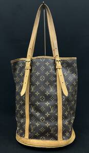 0002-12040 1円出品 バッグ ルイヴィトン Louis Vuitton モノグラム トート ショルダー バケツ バケット GM M42236/FL0919 ポーチ欠品