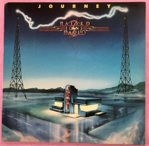 【 LP レコード ：USA盤 】Journey（ジャーニー）/Raised on Radio /Columbia/OC 39936/歌詞や写真が印刷された紙レコード袋付