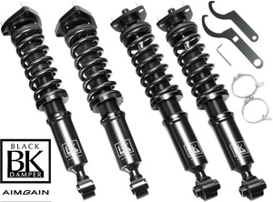 【M’s】レクサス 10系 10GS (GRL10/GWL10) AIMGAIN BLACK DAMPER 車高調キット (20段階減衰力調整) エイムゲイン セット 1台分 LEXUS GS