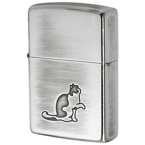 Zippo ジッポライター ネコ 猫 Cat Pau キャットポー SV 銀メッキいぶし 80042 プレゼント 贈り物 女性 かわいい メール便可