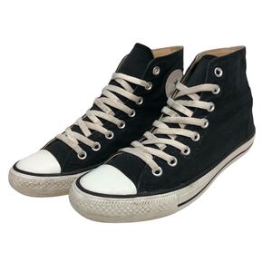 J842Y CONVERSE コンバース オールスター ハイカットスニーカー US8 26.5cm ブラック キャンバス