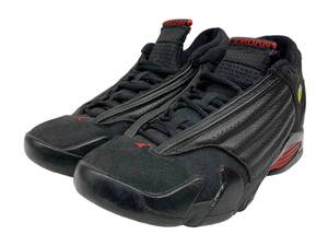 NIKE (ナイキ) AIR JORDAN 14 LAST SHOT スニーカー 487471-003 25.5cm ブラック レッド メンズ/036