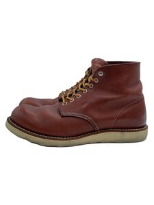 RED WING◆ブーツ/27.5cm/BRW/レザー/9105/ソール減り有/擦れ汚れ使用感有//