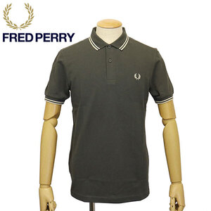 FRED PERRY (フレッドペリー) M3600 TWIN TIPPED FRED PERRY SHIRT ティップライン ポロシャツ FP536 U98FIELDGREEN / OATMEAL M