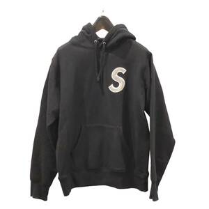 【美品】Supreme シュプリーム Sロゴ フーディ ブラック 黒 メンズ パーカー Small