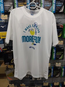 【16662Y(011)　L 】YONEX（ヨネックス）ユニTシャツ　ホワイト　Lサイズ　新品未使用 タグ付き　 展示会限定　硬式テニス　テニス