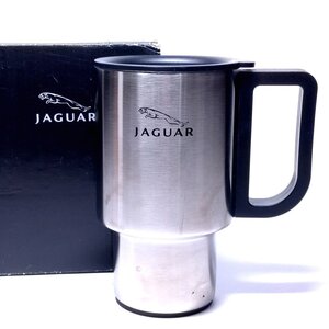 【侍】未使用 JAGUAR ジャガー オリジナル サーモマグカップ ステンレス製 保温保冷 箱付 マグ 非売品 20=82