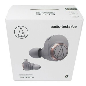 【中古】audio-technica オーディオテクニカ ワイヤレス イヤホン ATH-CKR7TW-GY Bluetooth グレー