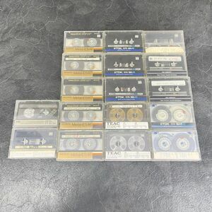 メタル カセットテープ 17点セット 【中古】 SONY AXIA FUJI TDK TEAC ES60 ES46 MA46 STUDIO46 MA60 オープンリール風等 ソニー/58612