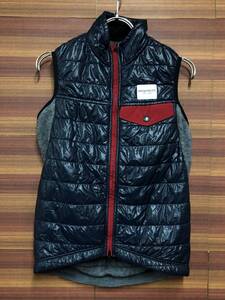 IO212 カフェドシクリステ cafe du cycliste ALBERTINE GILET MEN サイクルベスト ジレ 紺グレー XS