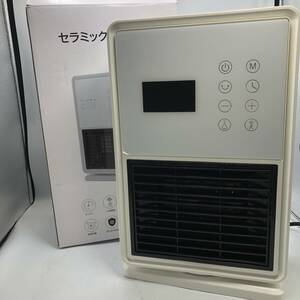 【通電確認済】セラミックヒーター 人感センサー付き 電気ファンヒーター 首振り 電気ヒーター小型 ファンヒーター/Y14616-N3