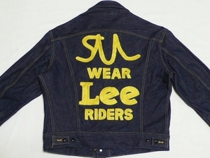 美品ザ・リアル・マッコイズxLeeリー[ADVERTISING JKT]101J RidersJacket 40(L)復刻1946年モデル濃紺\49500