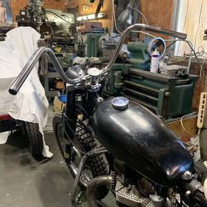 トライアンフ　ミリバー　ハンドル　 BSA　 ノートン　ＴＲ6　Ｔ120　ビンテージ　ダート　モトクロス2 (WW84056)