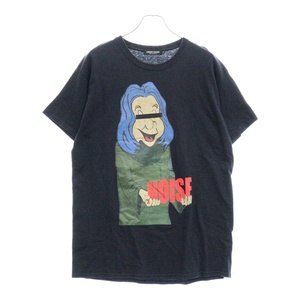 UNDERCOVER アンダーカバー NOISE MAN DEATH POP プリント クルーネック 半袖Tシャツ カットソー ブラック