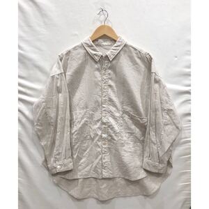 ［nest Robe］ネストローブ UpcycleLino ローポケットシャツジャケット サイズFREE リネン 01213-1024 ts202410