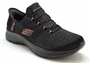 新品 スケッチャーズ スリップインズ 150128W BKGD 23.5cm レディーススニーカー スリッポン ハンズフリー 幅広 靴 SKECHERS Slip-ins