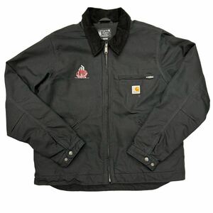 Carhartt デトロイトジャケット L ブラック 企業物 コラボ ダック 103828 カーハート (A118)