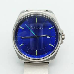 68965 稼働品 Paul Smith ポールスミス 腕時計 GN-4W-S 青文字盤 1118-T020640 601020218 ブランド カレンダー