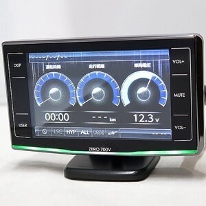 DKG★送料無料★ COMTEC コムテック GPS レーダー探知機 ZERO700V　タッチパネル ① コムテックレーダー探知機　台座 ＳＤカード 付き