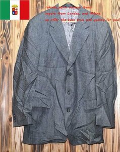 ★イタリア直輸入★良質　ウールジャケット XL（J-212)　メンズ　ブレザー　おすすめ