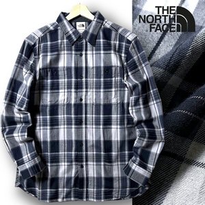 新品 THE NORTH FACE ノースフェイス M ARROYO LW FLANNEL SHIRT チェック柄 長袖 フランネルシャツ L 春秋冬 カジュアル ◆B3636