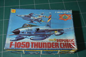 Qo554 絶版 Vtg 1983年製 Otaki 1:144 Republic F-105D Thunder Chief サンダーチーフ 稀少 80s toys 旧キット *60