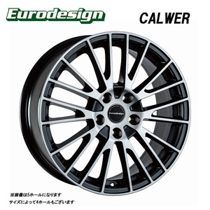 送料無料 阿部商会 Eurodesign CALWER 7J-16 +39 5H-112 (16インチ) 5H112 7J+39【1本単品 新品】