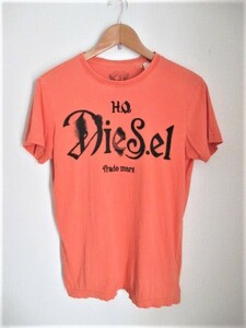 ☆DIESEL ディーゼル ウォッシュ加工 ペイント プリント Tシャツ 半袖/メンズ/S