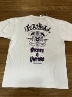 THE FLAT HEAD FN-THC-037 BIKERS&VINTAGE S/S TEE WHT 38